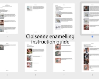 Cloisonne Enamel Jewelry Making Guide: Visual Instructions (PDF Guide)