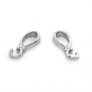 Pendentif en forme de larme, 3 pièces en argent sterling : 12 mm Apprêts