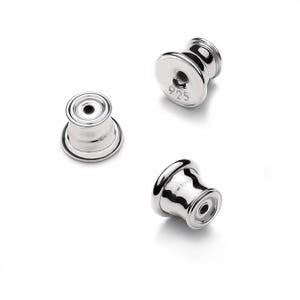 Sterling Silver Earring Backs with Silicone: 5.5mm, Set of 10