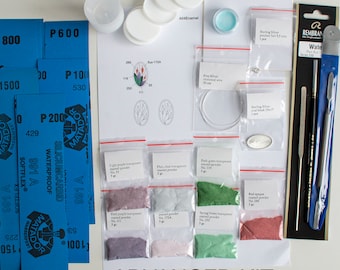 Enameling Kit: Sterling Silver Pendant, Enamel Powders (PDF)