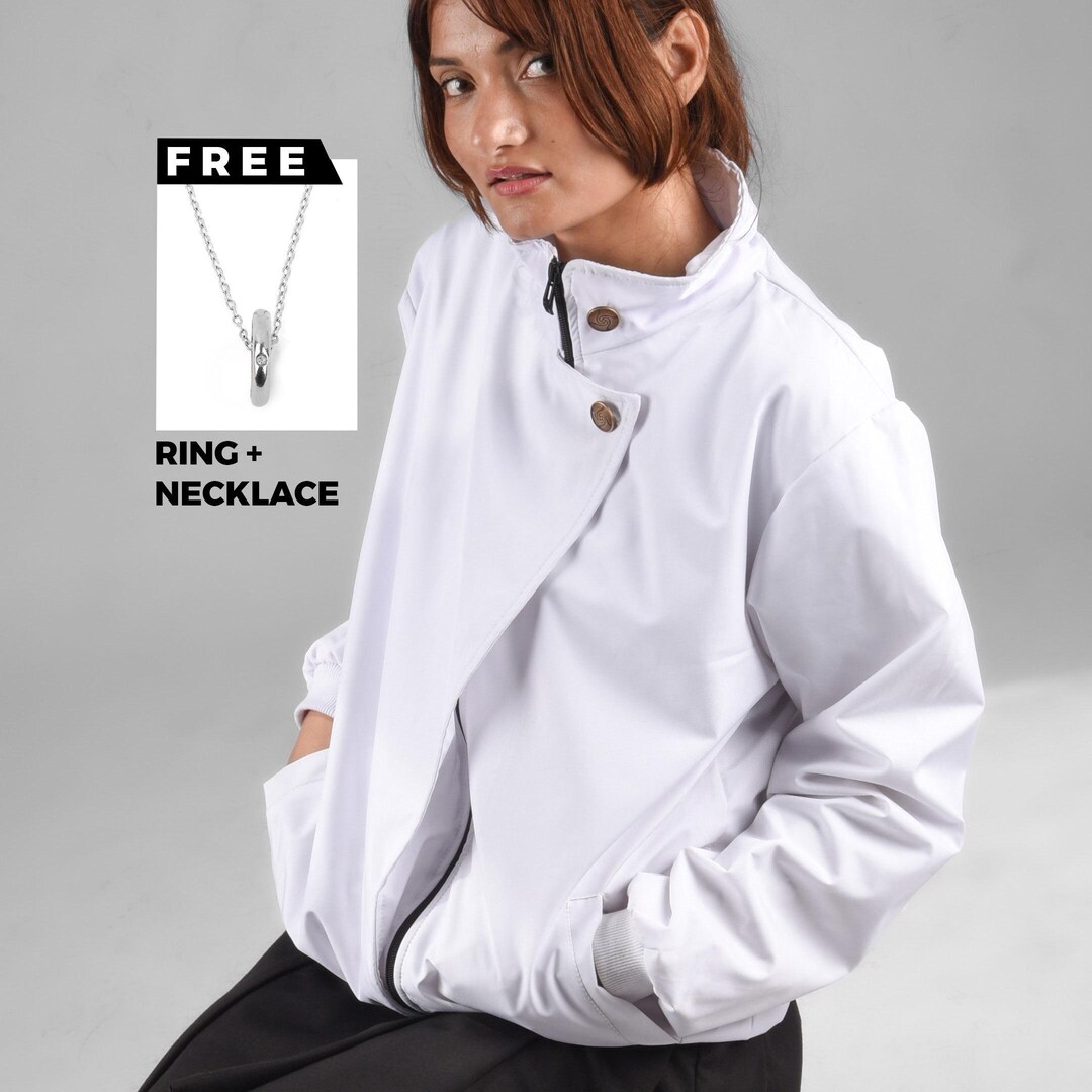 Unisex Anime Jacket With Ring and Necklace, Jujutsu High