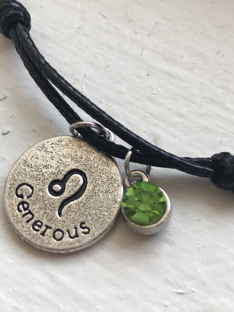 Zodiac Bracelet Zodiac Charm Bracelet Birthstone Bracelet Etsy