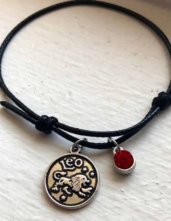 Zodiac Bracelet Zodiac Charm Bracelet Birthstone Bracelet Etsy