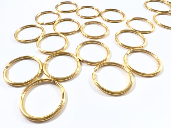 10 LARGE Handmade Hair Rings, Braid rings, hoop, Loc Jewellery