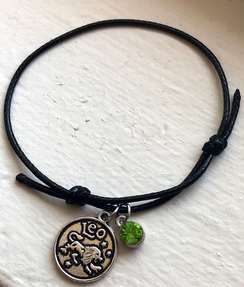 Zodiac Bracelet Zodiac Charm Bracelet Birthstone Bracelet Etsy