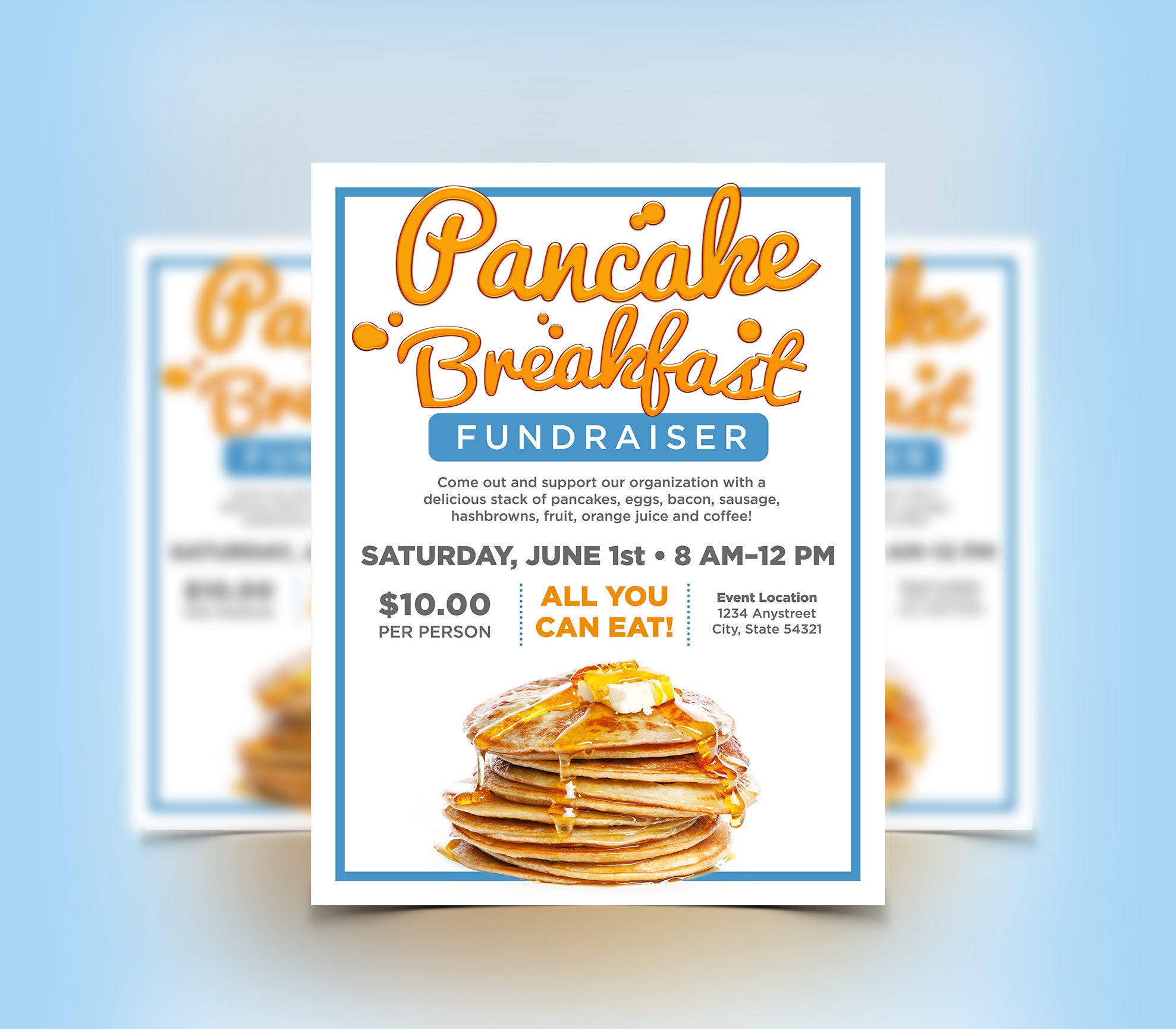 pancake-breakfast-flyer-template-8-5-x-11-apple-pages-ms-etsy