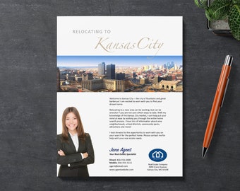 Relocation Real Estate Flyer Template | Apple Pages | Microsoft Word | Photoshop