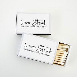 LABELS ONLY-Custom Wedding Matches, Match Boxes Favors Label Stickers, Personalized Perfect Match Stickers (Sets of 50)
