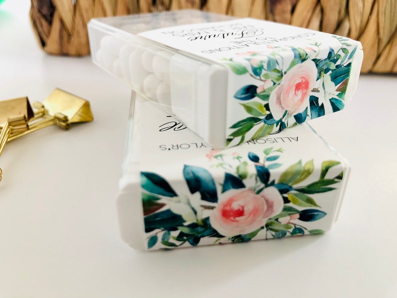 Edible Wedding Engagement Party Guest Favors Mints Sticker Etsy