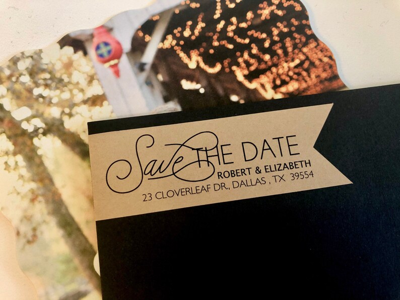 Save the Dates Wedding Return Address Mailing Sticker Labels Etsy