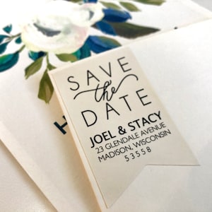 Wedding Address Labels: Custom Return Mailing Stickers (Set of 12)