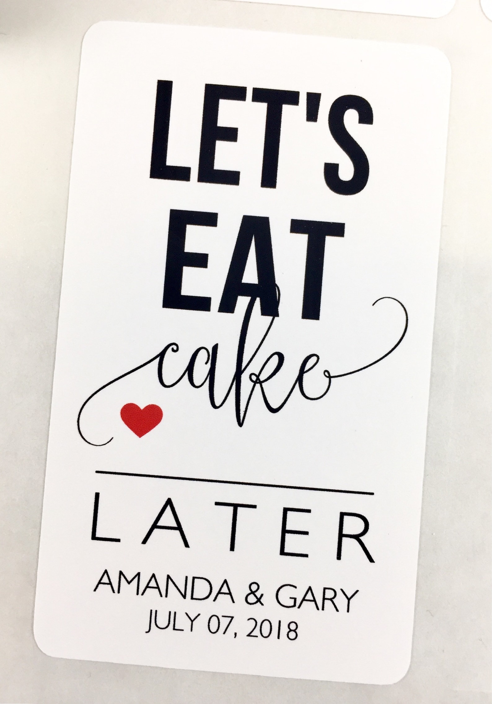 Wedding Cake Box Stickers Favor Labels For To Go Box Etsy