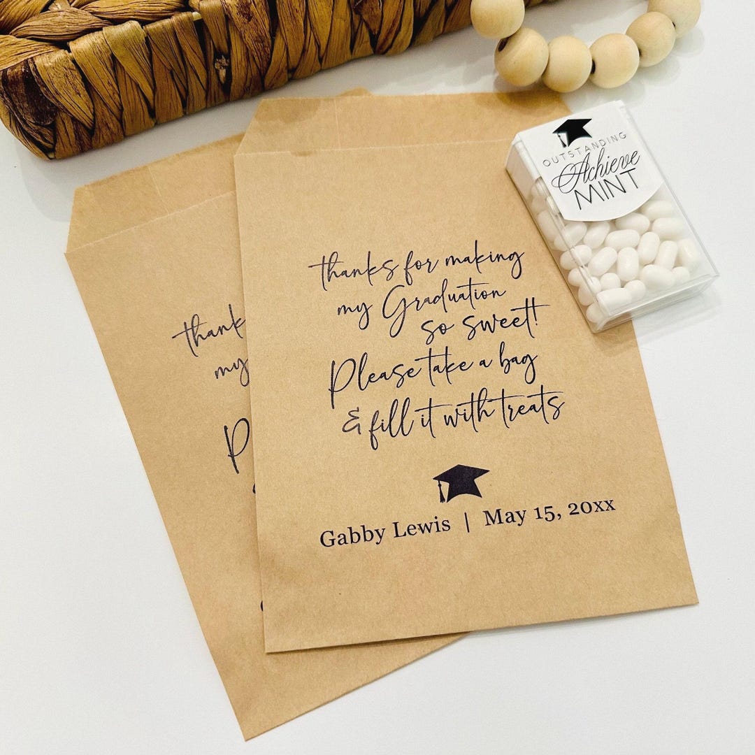 Personalized Graduation Party Favor Bags: Class of 2026 - Etsy