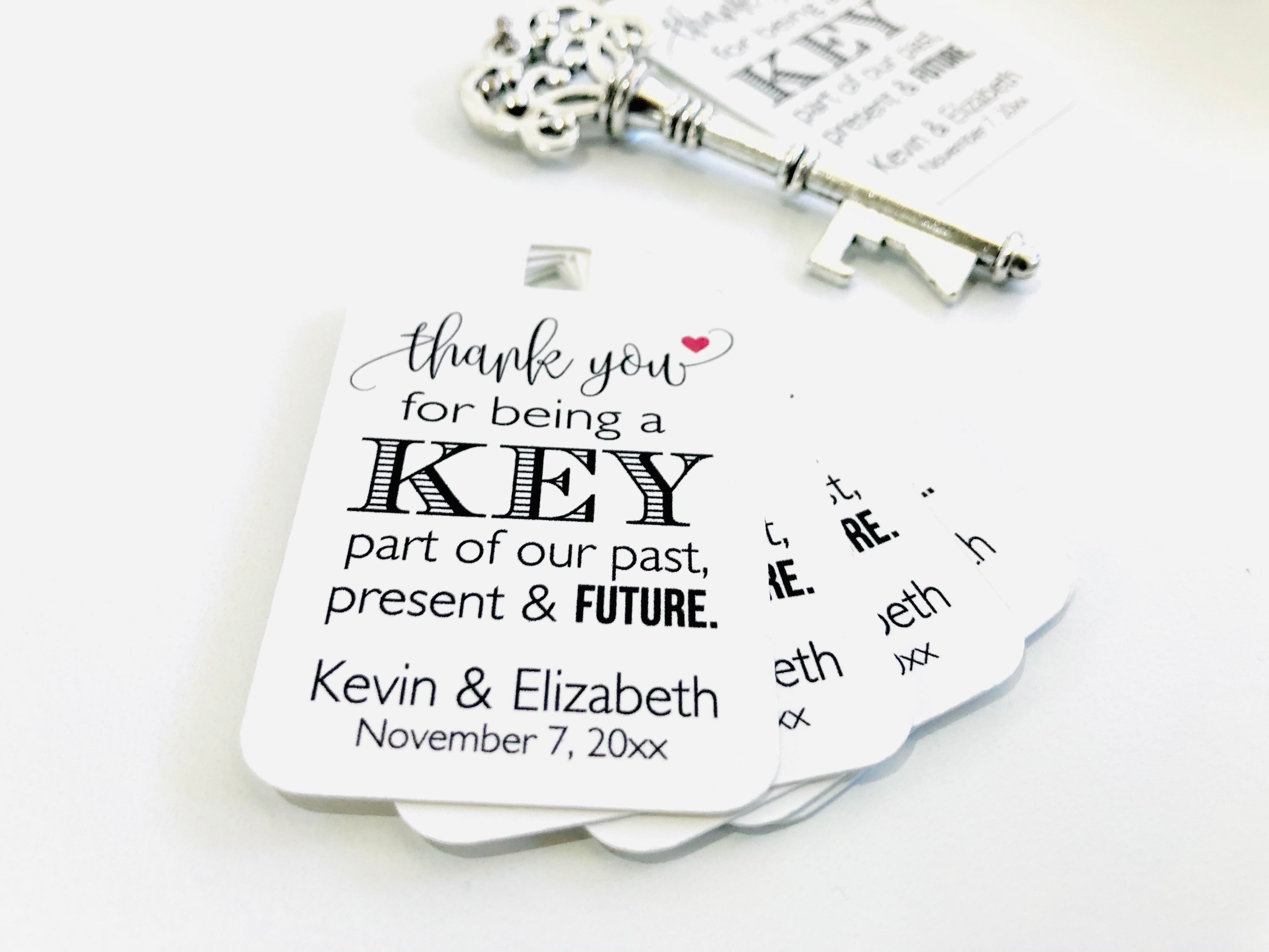 Skeleton Antique Key Bottle Opener AND Tags, Wedding Favors, Key Favor Tags, Wedding Tags, Antique Keys, Set of 24