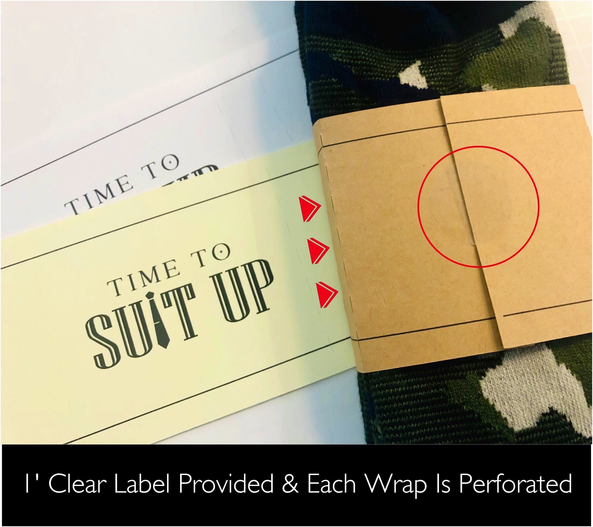 Wedding Day Groomsman Best Man Proposal Socks, Personalized Sock Wraps for Groomsmen, Time To Suit Up