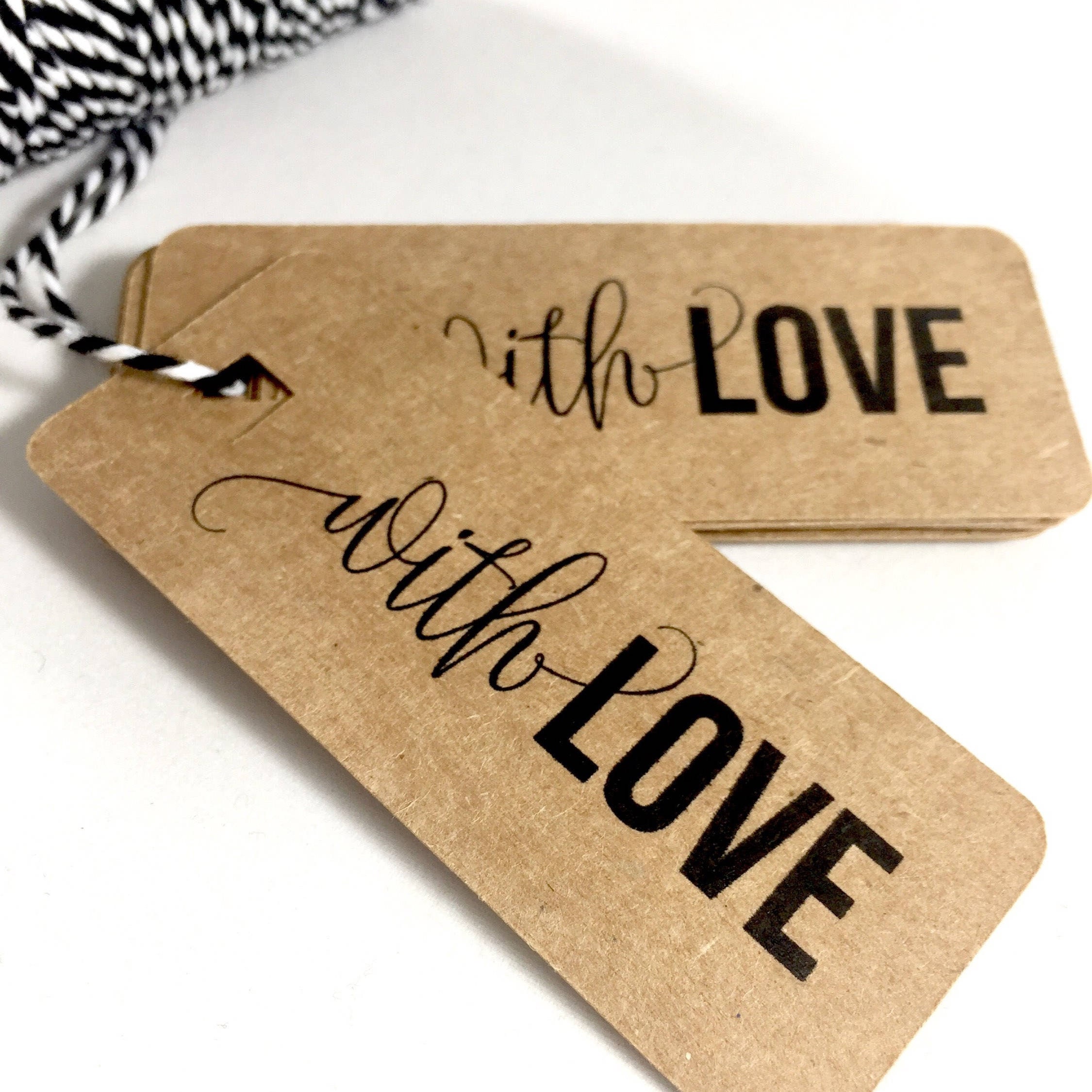 Handmade With Love Tags, Brown Kraft Tags, Made With Love Gift Tags, Favor  Tags, Merchandise Tags, Packaging Tags, Christmas Handmade Tags