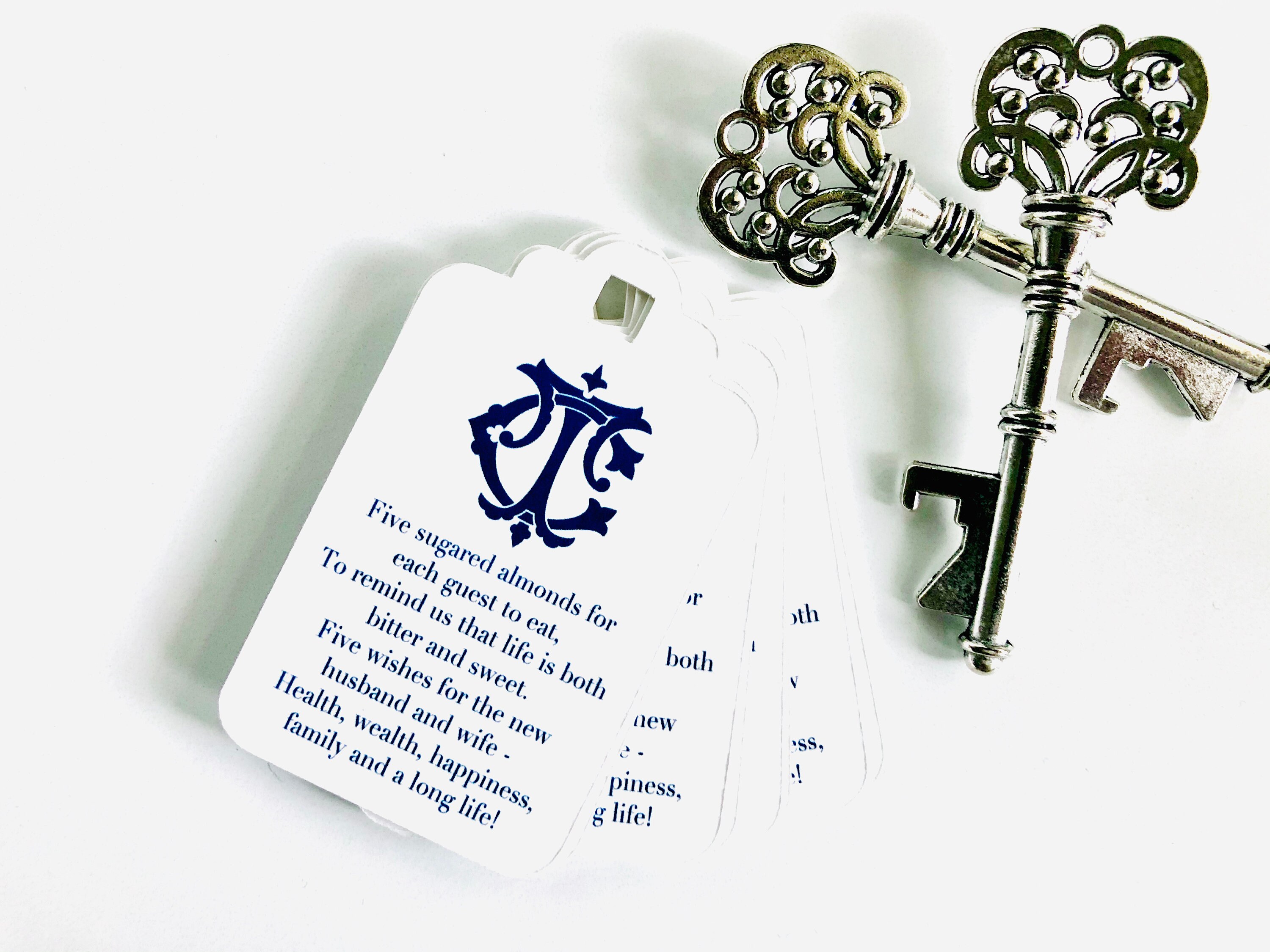 Jordan Almonds Italian Wedding Candy Custom Favor Tags Five Etsy