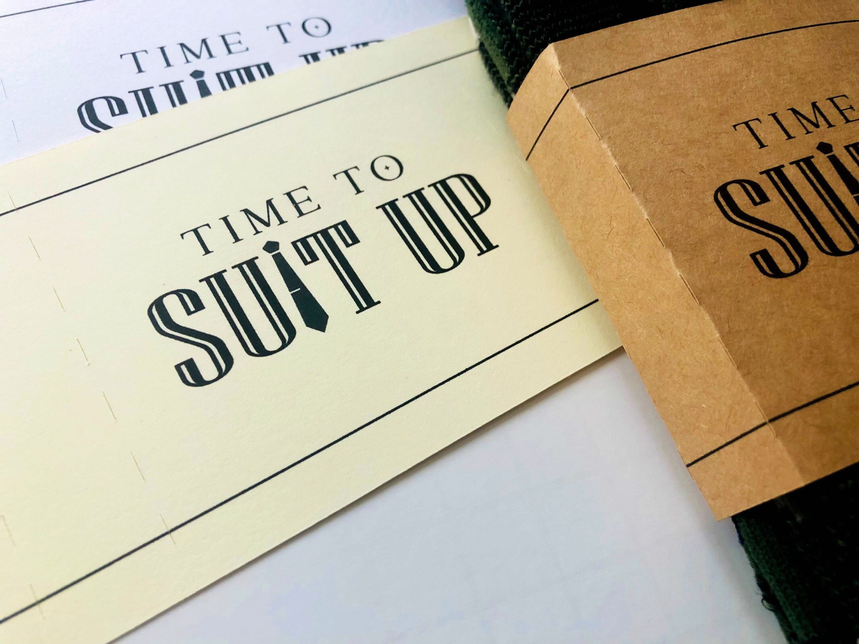 Wedding Day Groomsman Best Man Proposal Socks, Personalized Sock Wraps for Groomsmen, Time To Suit Up