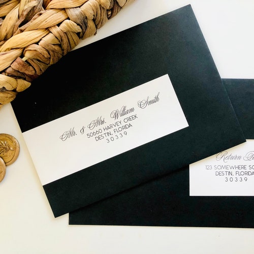 Wedding Invitation Printable Address Mailing Labels Template Etsy
