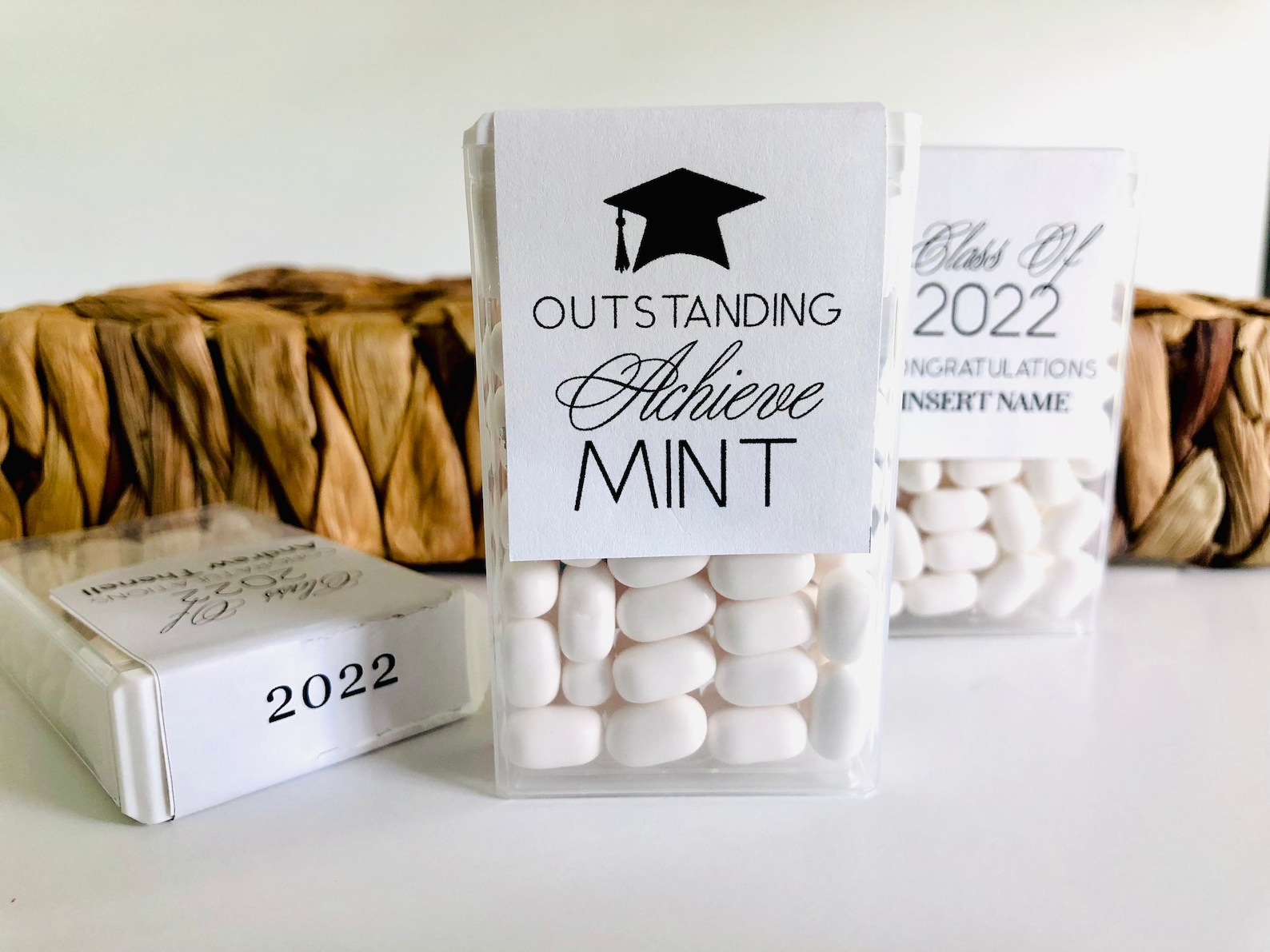 Graduation Party Mint Labels, Senior Class of 2026 High School Grad ...