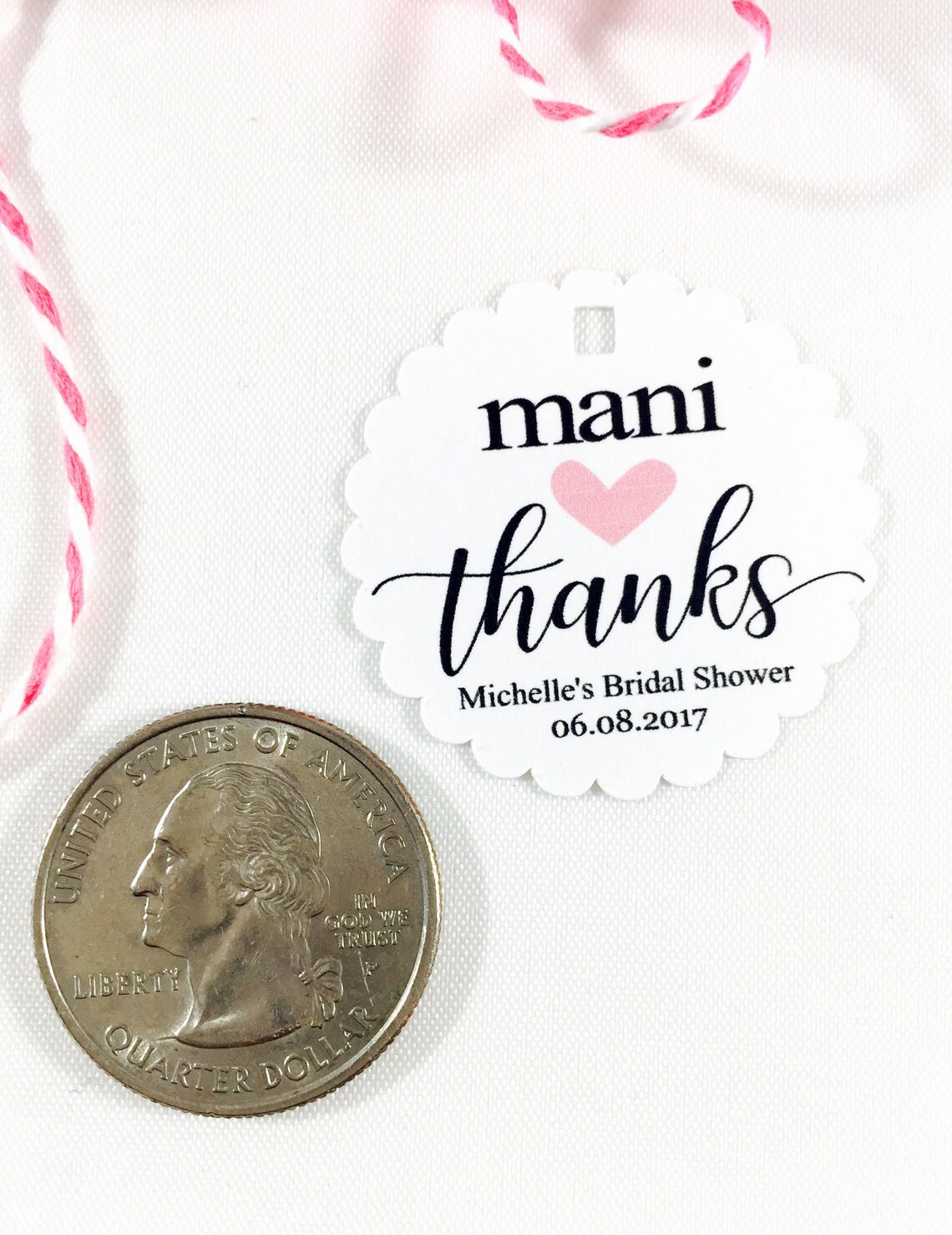 Mani Favor Tags Mani Thanks Nail Polish Gift Tags Thank You Etsy