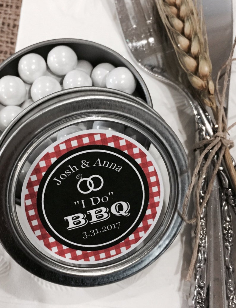 I Do BBQ Wedding Favors Wedding Shower Custom Stickers Etsy
