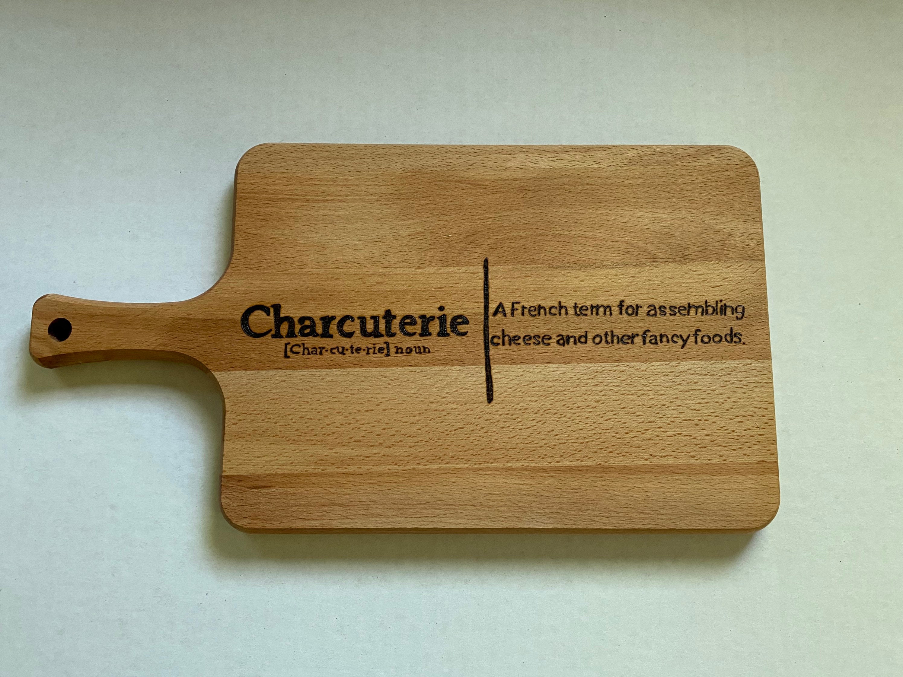 Cutting Board Wood Burned Charcuterie French Term Cheese Fancy Etsy