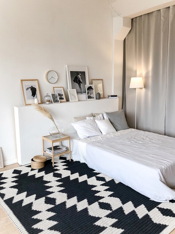 Skagen Crochet Carpet Scandinavian Rug For Living Room Etsy