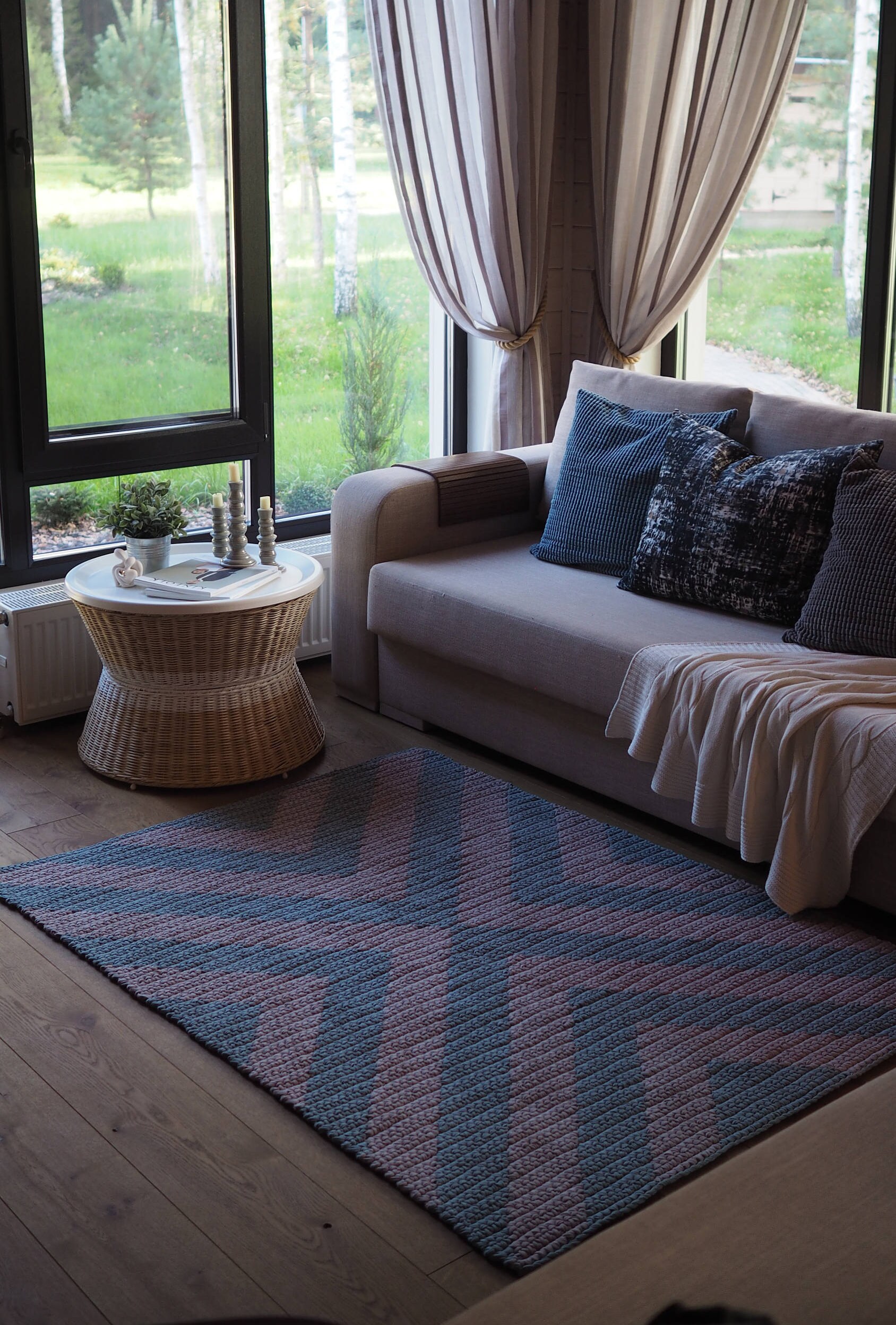 Rectangular crochet rug pattern PDF crochet pattern Etsy