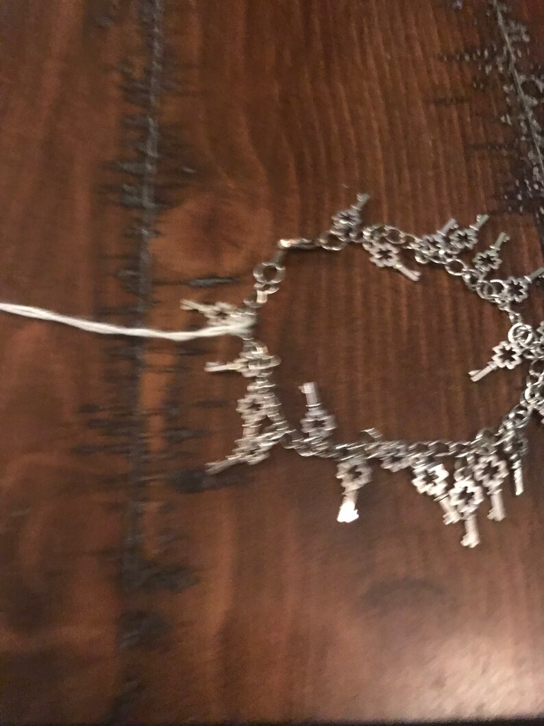 Key charm bracelet