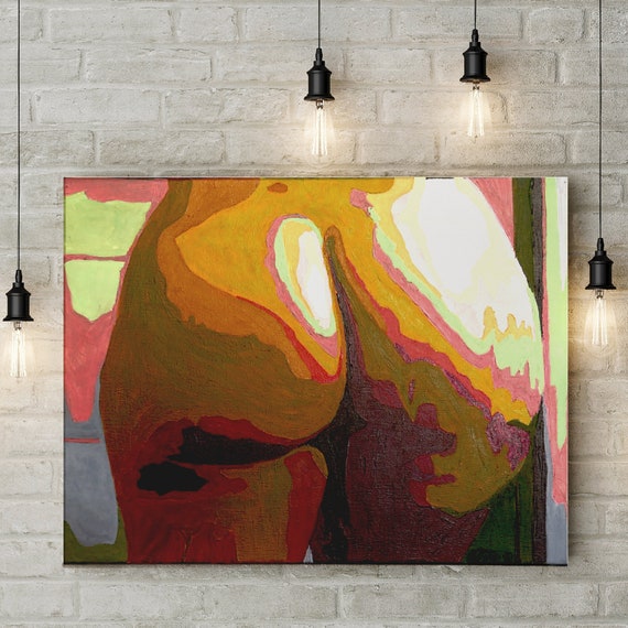 Female Nude Ass Painting. Original Minimalist Pop Art Painting - Etsy
