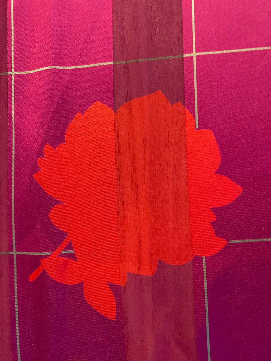 Große rechteckige seidenen BlÃ1/2000 BlühblümchenBlÃ1/Luxury | Etsy