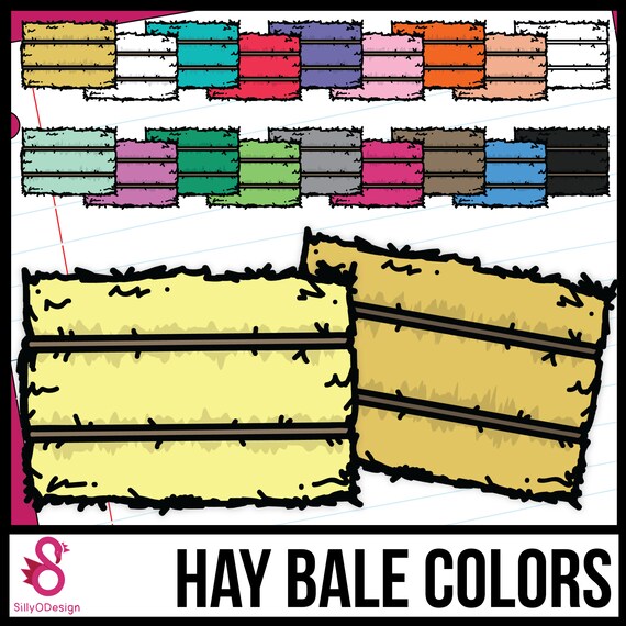 Hay Bale Colors Clip Art Etsy