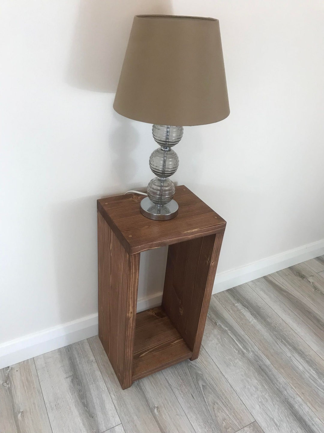 BRAND NEW Handmade Rustic Wooden Bedside Table Many Colours and Sizes
