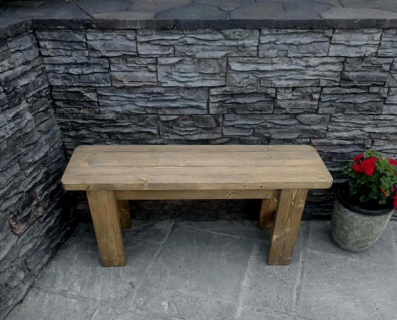 Solid Wood Bench- Many Colours. Unique Design. Handmade 画像 17