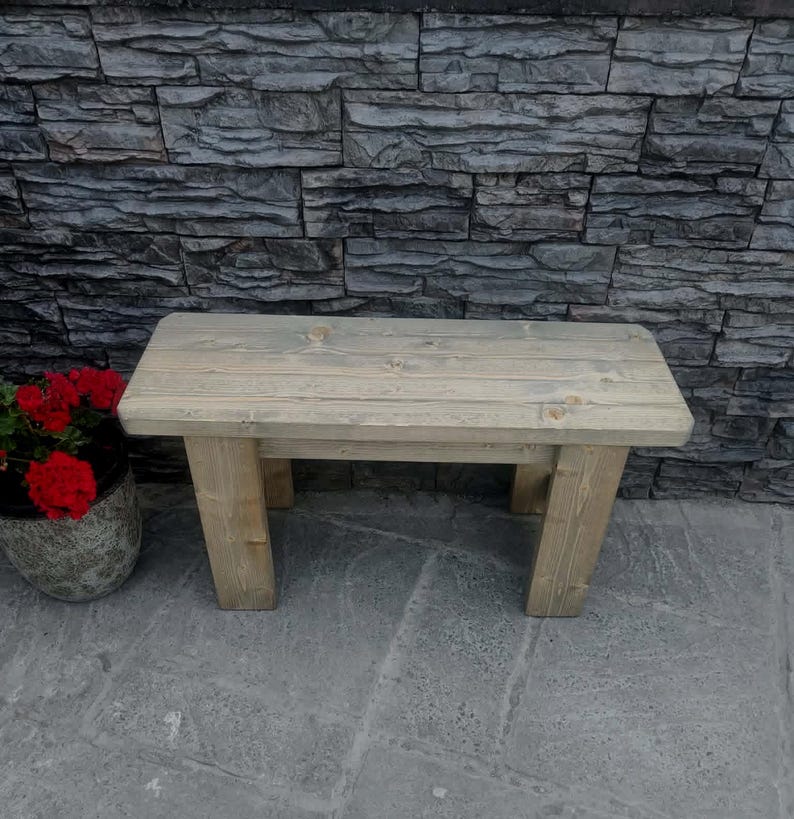 Solid Wood Bench- Many Colours. Unique Design. Handmade 画像 16