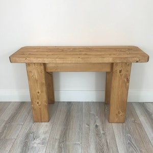 BRAND NEW Retro Handmade Wooden Bench- Many Colours. Unique Design