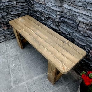 Solid Wood Bench- Many Colours. Unique Design. Handmade 画像 15