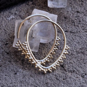 Dainty Hera Gold Plated Hoop Earrings - Sleek Sleeper Hoops for a Chic Look