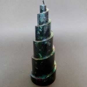 Black Candles, Spiral Candle, Candles Handmade, image 2