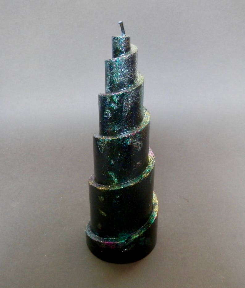 Black Candles, Spiral Candle, Candles Handmade, image 2