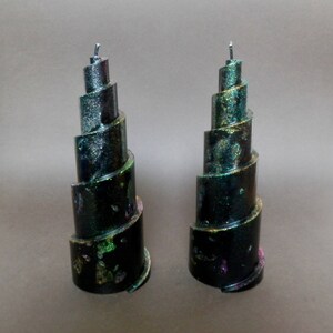 Black Candles, Spiral Candle, Candles Handmade, image 4