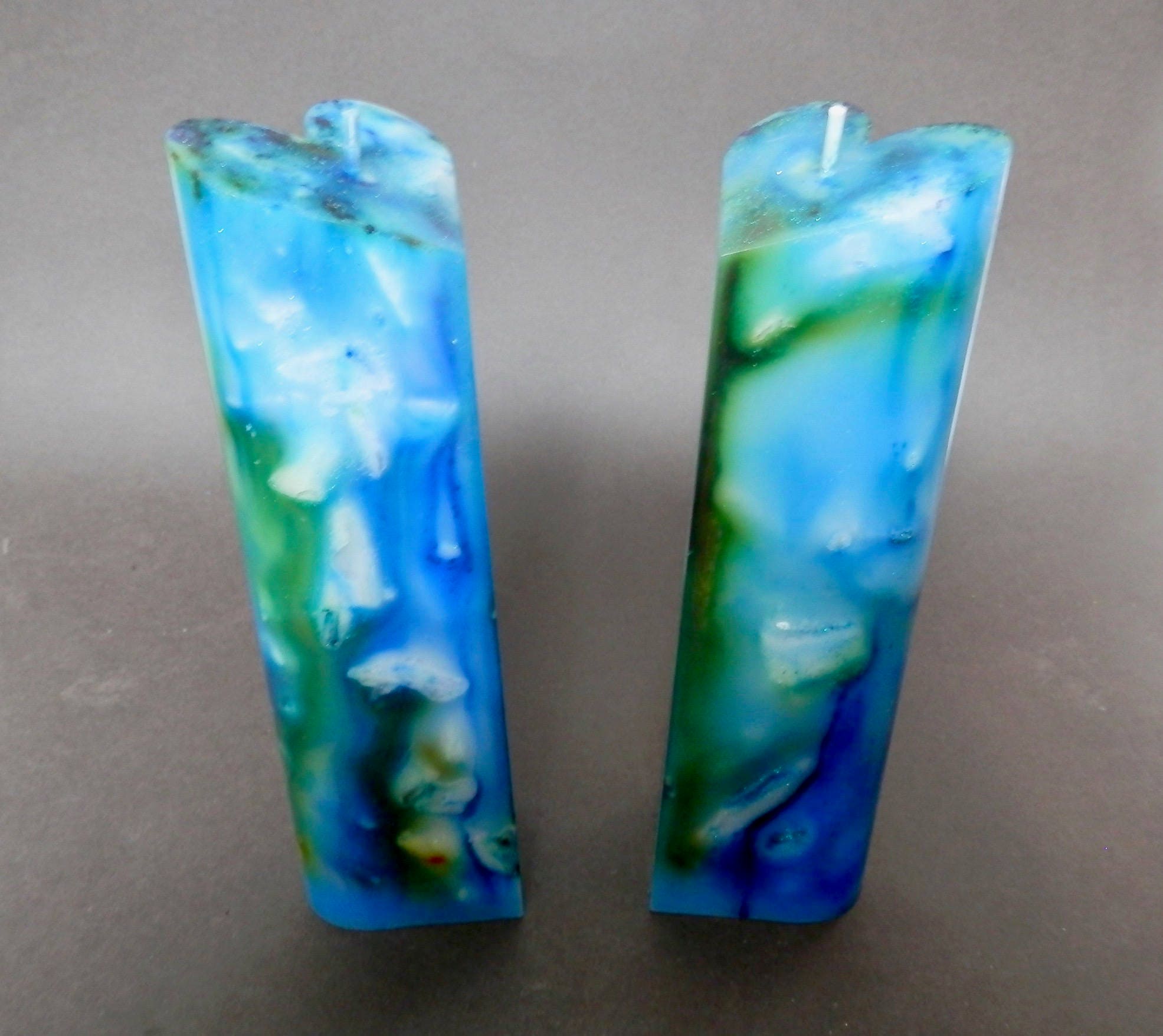 Handmade Candles, Marbled Candles, Etsy UK