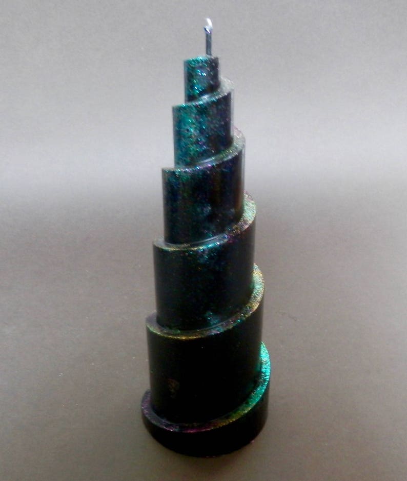 Black Candles Spiral Candle Candles Handmade Etsy UK