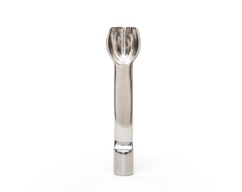 Mini Stainless Steel Scoop and Tamp Tool for Dry Herbs Spices Coffee Powder Salt Glitter Brocoli