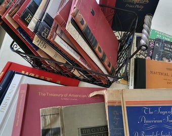 Vintage Book Covers: Surprise Lot of Book Boards for Journals, Book Crafts ~ Assorted Sizes, Colors, Distressed, Graphic & Plain