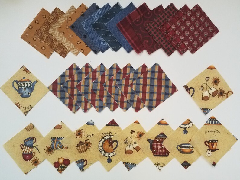 100 pk.Cotton Quilting Fabric Scrap Charm pack 5/" squares