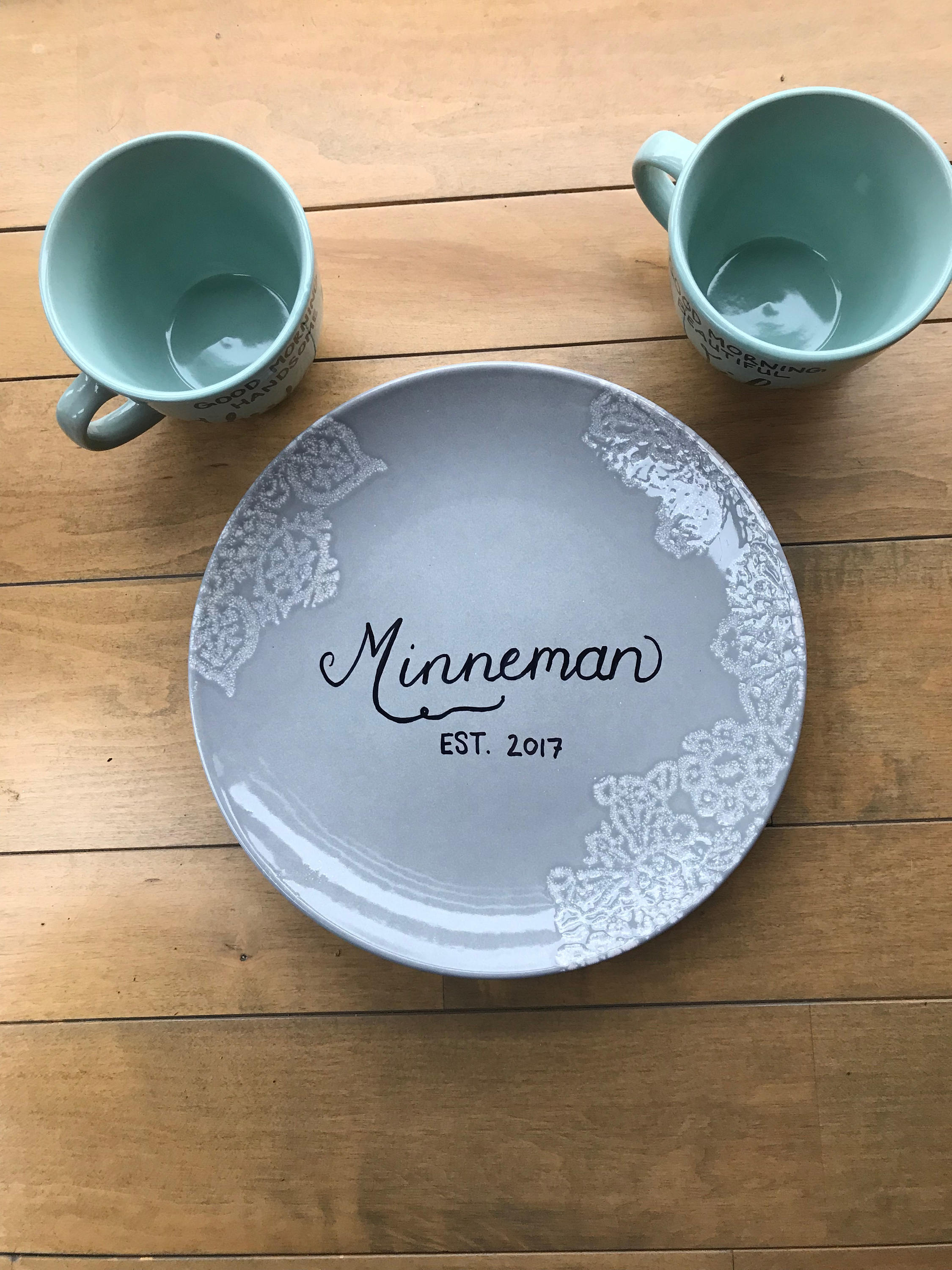 Made to Order Customized Plate and Mugs Etsy
