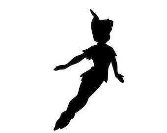 Peter Pan Flying | Iron On Vinyl Decal Heat Transfer