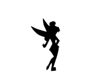 Tinkerbell Silhouette Vinyl Decal | Disney Car, Laptop, Water Bottle